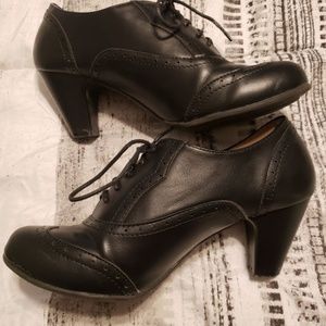 Black lace up Booties